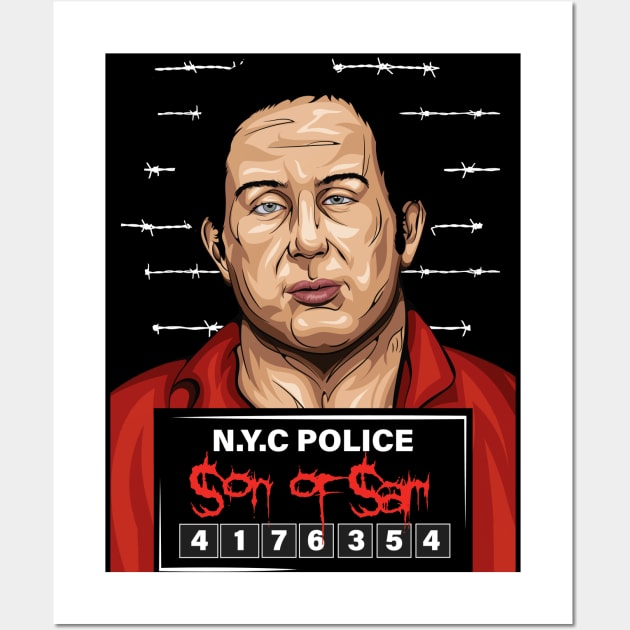 American Serial Killer David Richard Berkowitz Wall Art by DrKooper